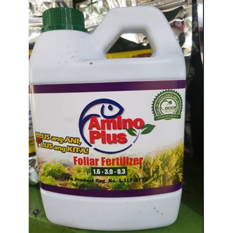 Amino Plus Organic Foliar Fertilizer (1 Liter) .